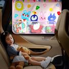 Car Sun Shade TOPMELON para bebês e crianças, pacote com 2 unidades, rosa