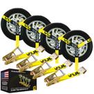 Car Tie Down VULCAN Lasso Style 2 m x 2,4 m, pacote com 4, 1,5 tonelada