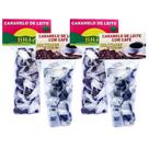 CARAMELO DE LEITE PURO E COM CAFE 100g BALAS BRIZON - KIT 4 UNIDADES