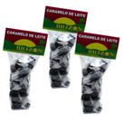Caramelo de leite tradicional pacote 100g balas brizon - kit 3 unidades