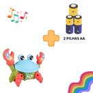 Caranguejo Fujão, Brinquedo Para Bebês, Estimula o Bebê Andar, Presente, Musical, Luz