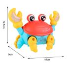 Caranguejo Musical com Luzes Coloridas e Movimento Inteligente Brinquedo Criativo