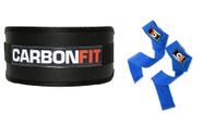 Carbonfit - Combinho Cinto Fivela e Par de Straps CF
