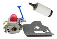 Carburador E Filtro Roçadeira Husqvarna 128r 128rj Com Junta