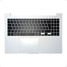 Carcaça Base Teclado Samsung Np550xcj Original Branco
