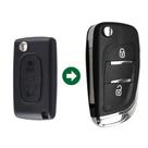 Carcaça Chave Canivete Adaptação Peugeot 406 407 408 2 Botões