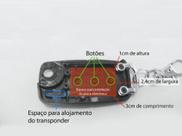 Carcaça Chave Canivete Golf Para Alarme Positron Sonar Peça Para Consertar Chaveiro De Carro