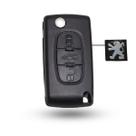 Carcaça Chave Canivete Oca 3 Botões Peugeot 207 / 208 Carcaça Chave Canivete Oca 3 Botões Peugeot 207 / 208