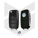Carcaça Chave Canivete Para Modelo VW G5 Polo Fox Voyage Gol 3 Botões
