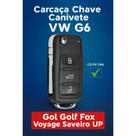 Carcaça Chave Canivete VW G6 Gol Golf Fox Voyage Saveiro UP