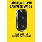Carcaça Chave Canivete VW G6 Gol Golf Fox Voyage Saveiro UP Carcaça Chave Canivete VW G6 Gol Golf Fox Voyage Saveiro UP