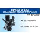 Carcaça da válvula termostática Volkswagen Golf 1994 a 1999