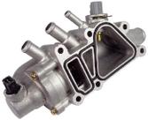 Carcaça de valvula termostatica ford ka, courier 1.6 8v curvada aluminio hvr66003