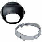 Carcaça Farol Cb600 Hornet 05/07 Aro Cromado