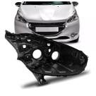 Carcaca Farol Peugeot 208 2012 a 2016