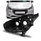 Carcaca Farol Peugeot 208 2012 a 2016