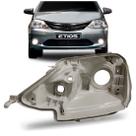 Carcaça Farol Toyota Etios 2013 á 2017 Cinza