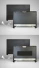 Carcaça Tela Notebook + Dobradiças Preto Carcaça Tela Notebook + Dobradiças Preto