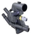 Carcaça valvula termostatica fiesta 1.0 3cc turbo 16/18, ka 1.0 15/21 com sensor hvr66012