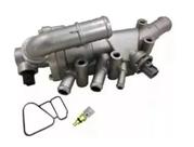 Carcaça Valvula Termostatica Ka Fiesta Ecosport 1.6 Flex Aluminio completa com 2 sensores