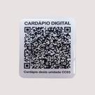 Cardápio Digital Qr Code Em Adesivo Resinado 3x3cm