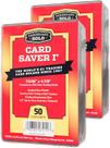 Cardboard Gold Card Saver de 1 a 100 unidades Porta-cartões semirrígido, protetores de cartões colecionáveis Protetor de cartões aprovado pela PSA para cartas de beisebol, cartas comerciais e esportivas Compatível com capas, fichário e caixa de armazenamento
