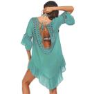 Cardigã Beach Cover Up com encosto aberto para mulheres