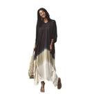 Cardigã Beach Cover Up, roupa de banho maxi solta para mulher