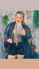 Cardigã de tule veste 46 ao 56