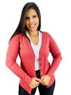 Cardigã Feminino Aberto com Botões 650925