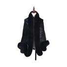 Cardigã Feminino De Inverno Quente Com Pelúcia, Modelo Amplo E Solto Com Manga Morcego, Estilo Capa