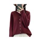 Cardigã Feminino De Lã Merino 100% Tricotado, Moletom Solto Com Capuz Para Outono/Inverno, Casaco Cardigã Feminino De Lã Merino 100% Tricotado, Moletom Solto Com Capuz Para Outono/Inverno, Casaco