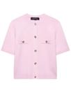 Cardigã Feminino De Malha Manga Curta Com Botões, Blusa Cropped De Verão HXAO, Bolero De Tricô