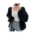 Cardigã Feminino Vintage Harajuku Com Manga Lanterna, Suéter Coreano Casual Chique Y2K Para Outono Cardigã Feminino Vintage Harajuku Com Manga Lanterna, Suéter Coreano Casual Chique Y2K Para Outono