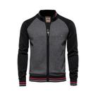 Cardigã Masculino De Inverno De Alta Qualidade Em Algodão Com Detalhes Em Contraste AIOPESON -