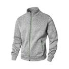 Cardigã Masculino Oversize De Outono Com Zíper, Manga Longa, Gola Alta, Moletom Quente Para