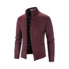Cardigã Masculino plus Size 3XL De Tricô Com Forro De Lã, Cor Sólida, Suéter Casual Primavera Cardigã Masculino plus Size 3XL De Tricô Com Forro De Lã, Cor Sólida, Suéter Casual Primavera