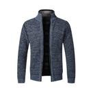 Cardigã Masculino Slim Fit De Lã Com Zíper Completo, Suéter Quente De Tricô, Casaco De Marca De Luxo Cardigã Masculino Slim Fit De Lã Com Zíper Completo, Suéter Quente De Tricô, Casaco De Marca De Luxo