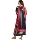 Cardigan Beach Cover Up, roupa de banho feminina com estampa longa