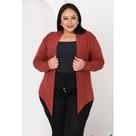 Cardigan Blusa Feminina Manga Longa Viscolycra Plus Senhoras