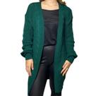 Cardigan Casaco Feminino Kimono Tricot Inverno Sobretudo Lã
