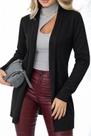 Cardigan Casaco Feminino Longo em Tricot Básico Cardigan Casaco Feminino Longo em Tricot Básico