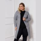 Cardigan Casaco Feminino Longo Inverno Lanzinha Plus Size