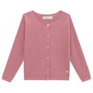 Cardigan Casaquinho Casaco Tricô Tricot Menina Rose Preto