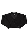 Cardigan Cropped em Tricô Juvenil Gloss