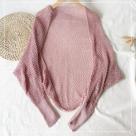 Cardigan Feminino Crochê Manga Comprida - Frente Aberta com Decote em Ombro