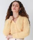 Cardigan Feminino Cropped Marisa Amarelo