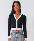 Cardigan Feminino Cropped Marisa Preto-49025