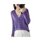Cardigan Feminino de Malha - Manga Comprida, Quente e Casual - Estilo Coreano