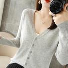 Cardigan Feminino de Malha - Manga Comprida, Quente e Casual - Estilo Coreano